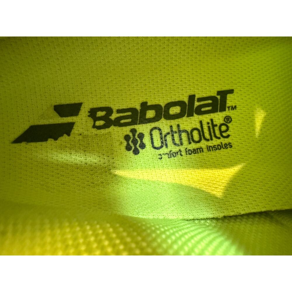 Babolat Jet Mach PKL Men 10.5 Neon Yellow Blue Michelin Pickleball Shoes - Picture 4 of 11